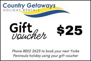 Country Getaways gift voucher - $25