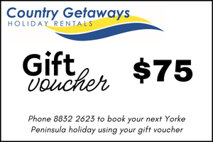 Country Getaways gift voucher - $75